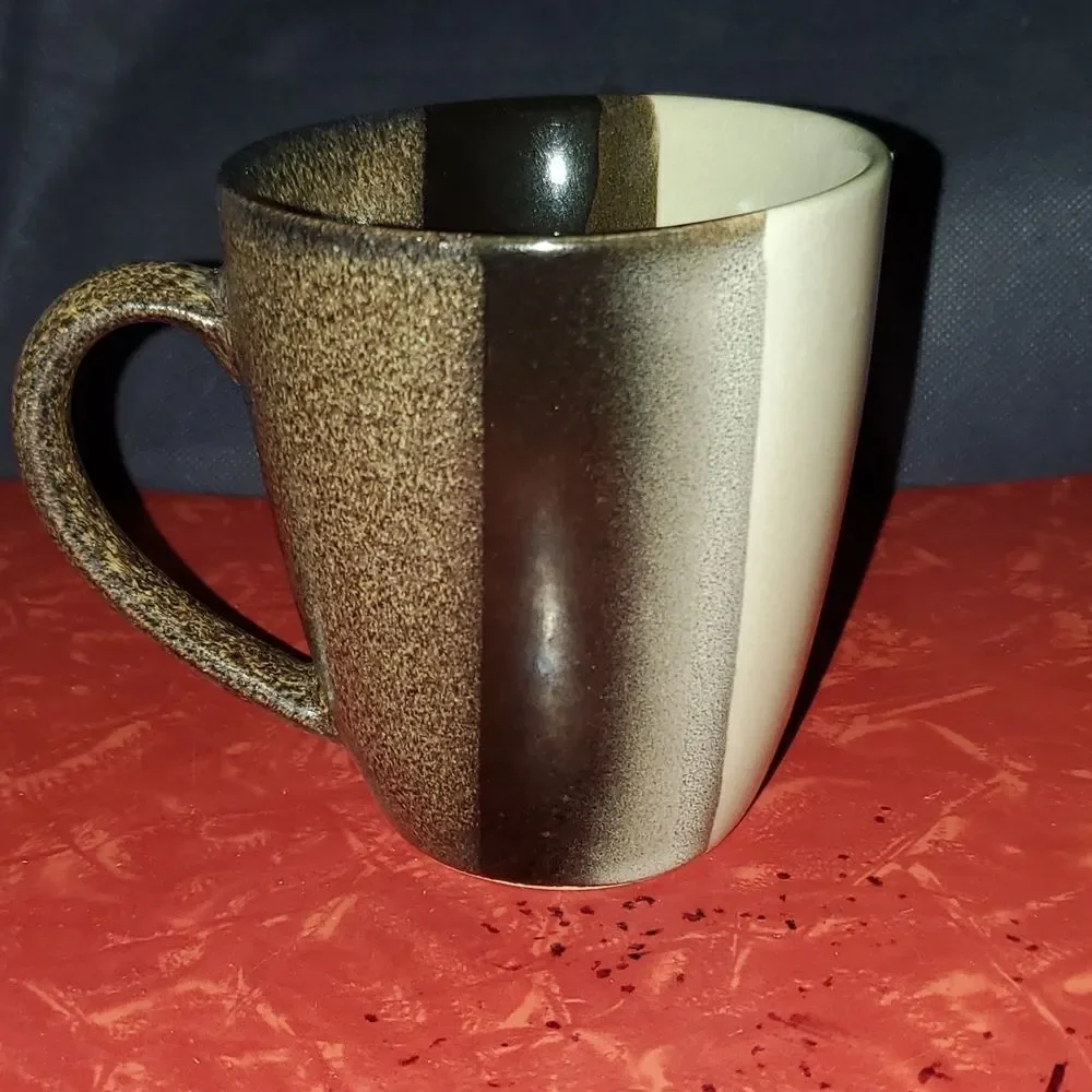Sango 4828 Tri Black Cup Mug 12 oz